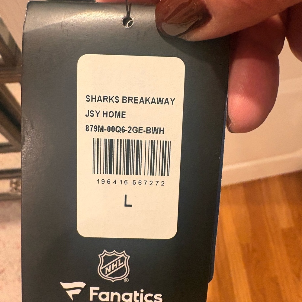 NWT San Jose Sharks Breakaway Jersey - Picture 6 of 7
